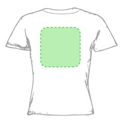 T-Shirt Femme Tecnic Rox Zone 1 - Dans le dos Zone de marquage max: 265 x 270 mm SÉRIGRAPHIE F (maximale 6 couleurs) TRANSFERT SÉRIGRAPHIQUE (maximale 8 couleurs) GRAVURE QUADRICHROMIE X (Minimum 500 pièces) (FULLCOLOR)