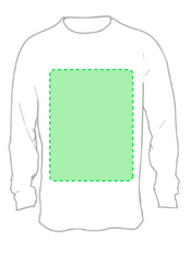 T-Shirt Adulte Tecnic Maik Zone 4 - Poitrine Zone de marquage max: 330 x 400 mm SÉRIGRAPHIE F (maximale 6 couleurs) TRANSFERT SÉRIGRAPHIQUE (maximale 8 couleurs) GRAVURE QUADRICHROMIE X (Minimum 500 pièces) (FULLCOLOR) SUBLIMATION GRANDES DIMENSIONS (+100cm2) (FULLCOLOR)