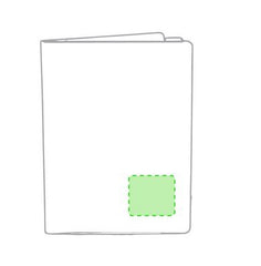 Porte-documents conquer Zone 1 - Sur la couverture, en bas à droite Zone de marquage max: 80 x 70 mm SÉRIGRAPHIE F (maximale 1 couleur) TRANSFERT SÉRIGRAPHIQUE (maximale 8 couleurs