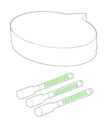 Ardoise Message Nathan Zone 2 - Sur le corps du stylo  Zone de marquage max: 45 x 7 mm TAMPOGRAPHIE D (maximale 1 couleur)