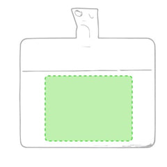 Badge Solip Zone 1 - Face avant  Zone de marquage max: 60 x 60 mm TAMPOGRAPHIE B (maximale 1 couleur)
