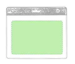 Badge Alter Zone 1 - face principale  Zone de marquage max: 90 x 60 mm TAMPOGRAPHIE C (maximale 1 couleur)