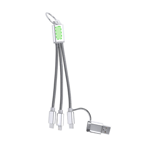 Câble de Chargeur Frecles Zone 2 - Sur le corps du côté USB B Zone de marquage max: 17 x 8 mm TAMPOGRAPHIE D (maximale 1 couleur) GRAVURE LASER (maximale 1 couleur)