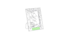 cadre photo stan Zone 1 - Partie inférieure Zone de marquage max: 70 x 20 mm GRAVURE LASER (maximale 1 couleur)