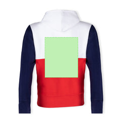 Sweat-Shirt Adulte Skon Zone 6 - Dans le dos Zone de marquage max: 330 x 400 mm SÉRIGRAPHIE F (maximale 6 couleurs) TRANSFERT SÉRIGRAPHIQUE (maximale 8 couleurs) GRAVURE TRANSFERT NUMÉRIQUE (FULLCOLOR)
