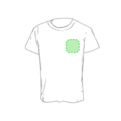 T-Shirt Enfant Blanc "keya" YC150 Zone 6 -Poitrine gauche Zone de marquage max: 80 x 80 mm SÉRIGRAPHIE F (maximale 6 couleurs) TRANSFERT SÉRIGRAPHIQUE (maximale 8 couleurs) GRAVURE TRANSFERT NUMÉRIQUE (FULLCOLOR)