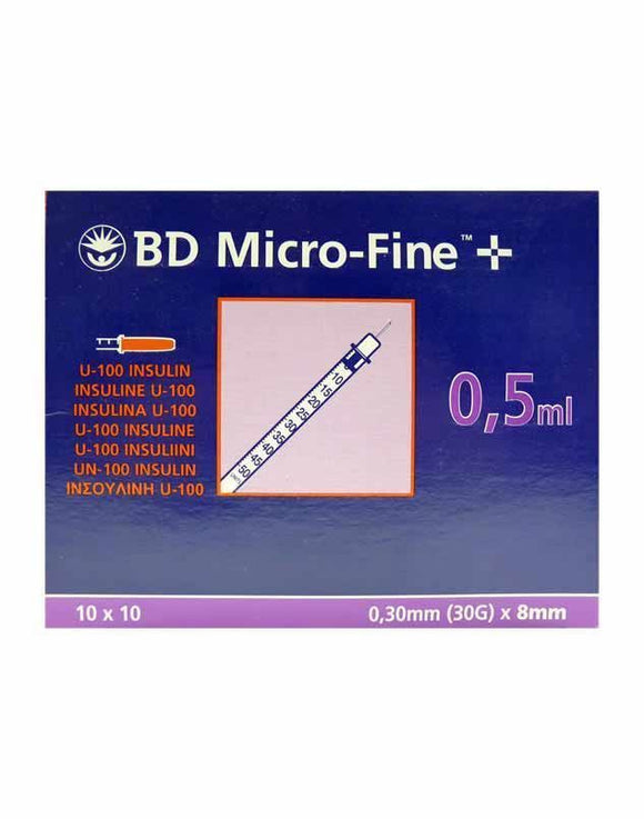 Trion Pharma Ltd Hypodermic U100 0 5ml Syringe 0 30mm 30g X 8mm Bo All Day Aesthetics Supplies