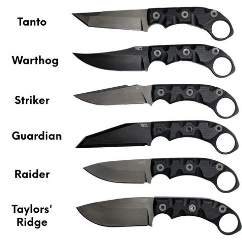 Types of fixed blade knives