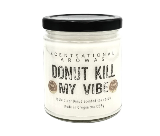 Apple cider donut scented candle
