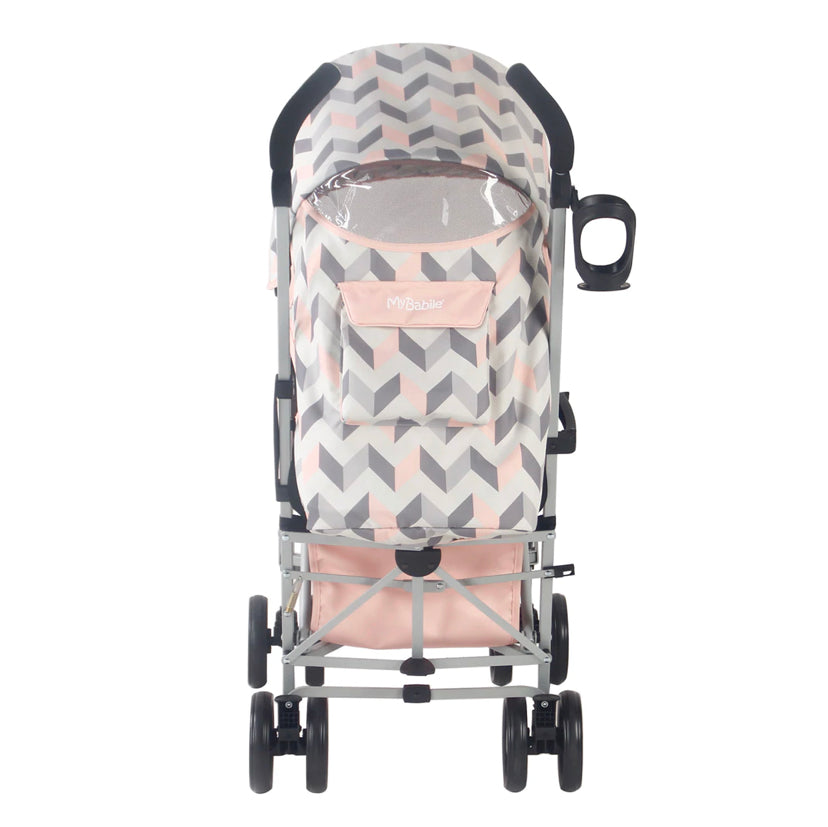 my babiie stroller grey chevron