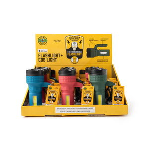 Bigfoot Beacon 2 in 1 Rechargeable Flashlight, Assorted Colors - Surf, Wind and Fire
