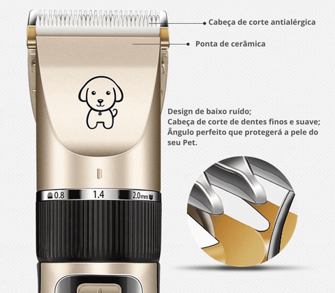 Kit Maquininha Para Tosa Pelos Pet -DICWAY