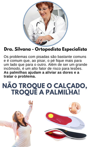 Par de Palmilhas Ortopédica PróConfort® Feliz Importados