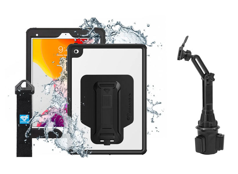 Chappellet ARMOR-X Waterproof case iPad 10.2 (7th & 8th & 9th Gen.) 2019 / 2020 / 2021 IP68 Waterproof, Shock & Dust Proof Rugged Case.