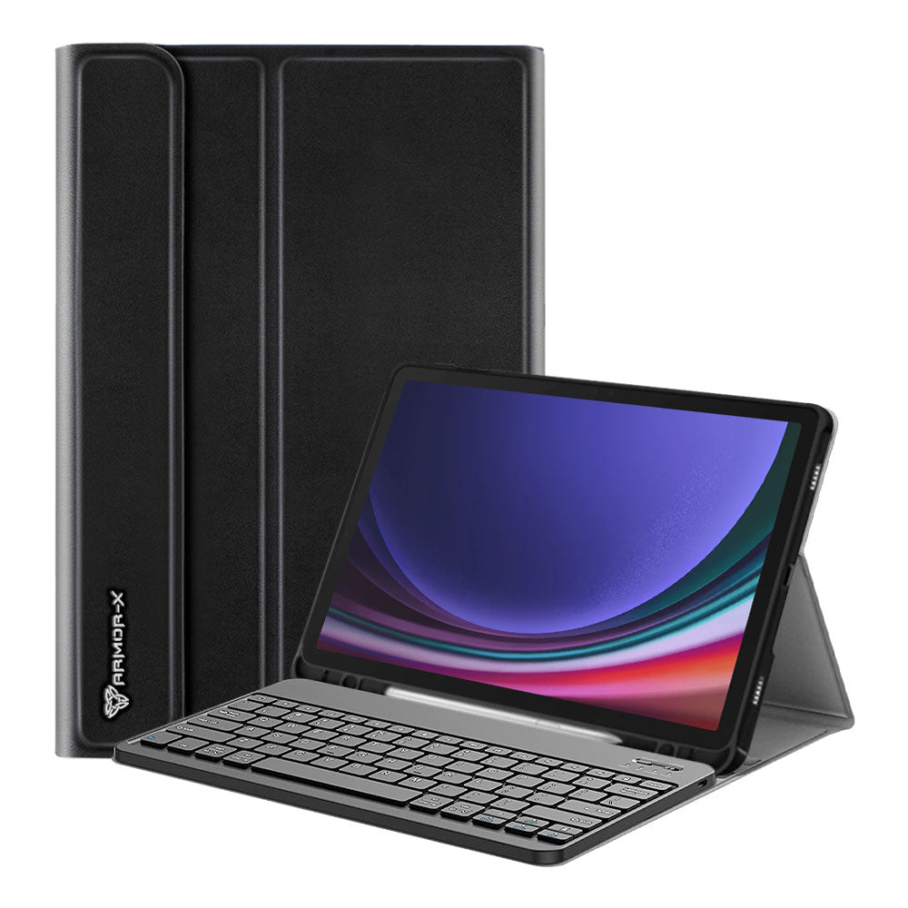 Tablet PC Case Compatible with Samsung Galaxy Tab A9 Plus Case with  Detachable Wireless Keyboard S Pen Holde, Could Multi-Angle Viewing Soft  TPU