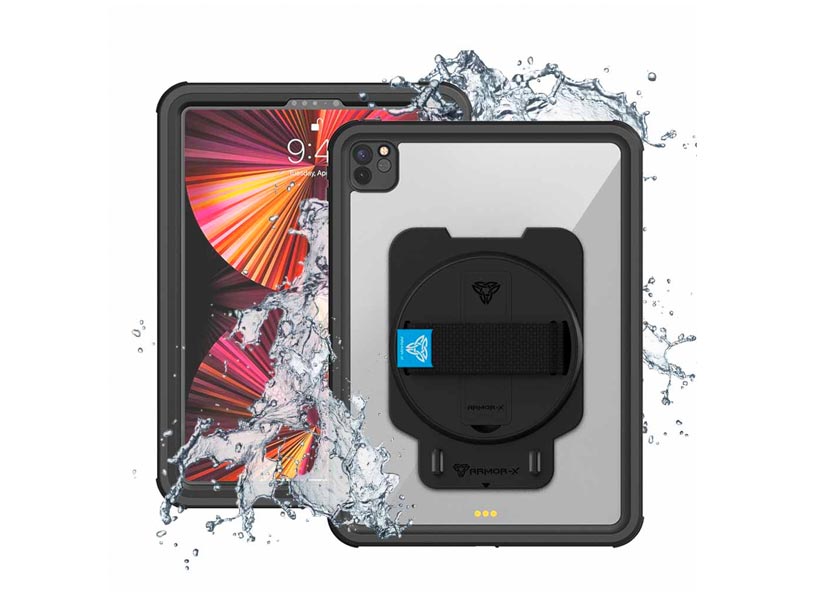 Iluka Resources ARMOR-X iPad Pro 11 ( 3rd / 4th Gen ) 2021 / 2022 IP68 Waterproof, Shock & Dust Proof Rugged Case.