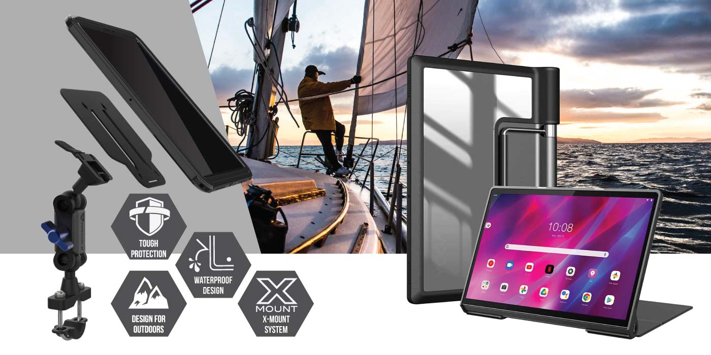 Lenovo Yoga Tab 13 YT-K606F waterproof case. Lenovo Yoga Tab 13 YT-K606F shockproof cases. Lenovo Yoga Tab 13 YT-K606F Military-Grade mountable case. Lenovo Yoga Tab 13 YT-K606F rugged cover design with best drop proof protection.