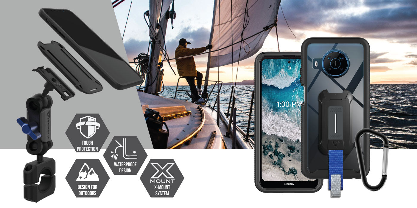 Nokia smartphones waterproof case. Nokia smartphones shockproof cases. Nokia smartphones Military-Grade mountable case. Nokia smartphones rugged cover design with best drop proof protection.