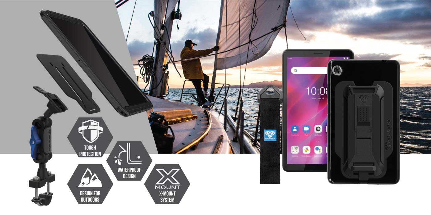 Lenovo Tab M7 Waterproof / Shockproof Case with mounting solutions