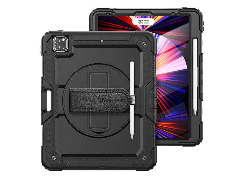 Mars Wrigley ARMOR-X iPad Pro 12.9 ( 3rd / 4th / 5th / 6th Gen. ) 2018 / 2020 / 2021 / 2022 IP68 Waterproof case Rainproof military grade rugged case.
