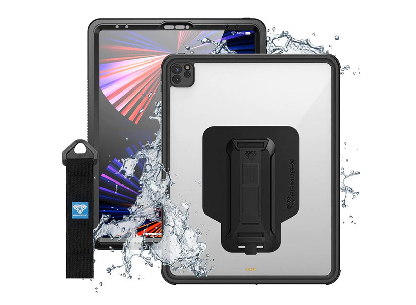 MillerMetal ARMOR-X iPad Pro 12.9 ( 5th / 6th Gen ) 2021 / 2022 IP68 Waterproof, Shock & Dust Proof Ruggedn Case.