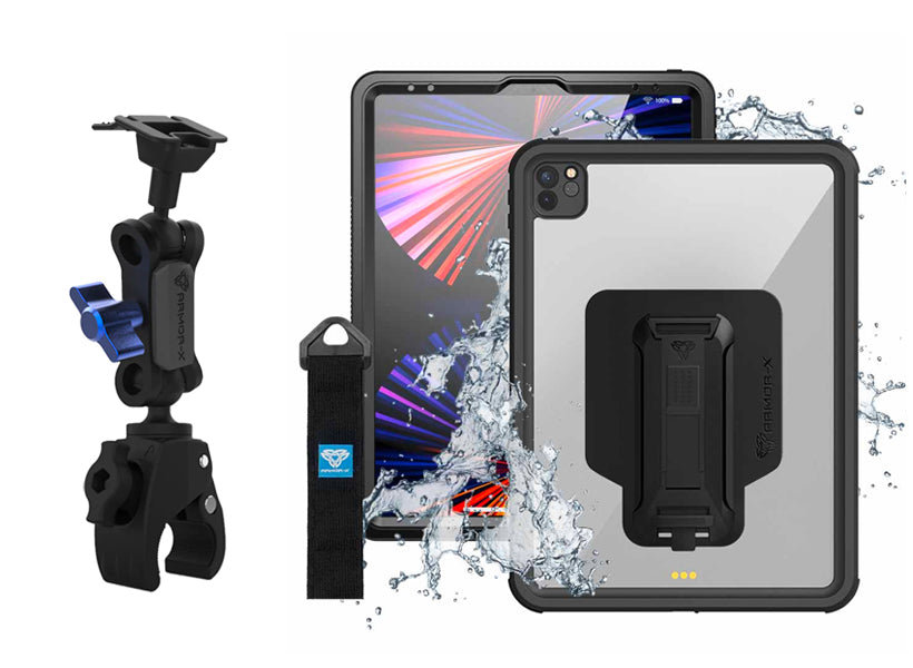 VINCI CONSTRUCTION ARMOR-X IP68 Waterproof case iPad Pro 12.9 ( 5th / 6th Gen ) 2021 / 2022 IP68 Waterproof Shockproof Dust Proof Case.