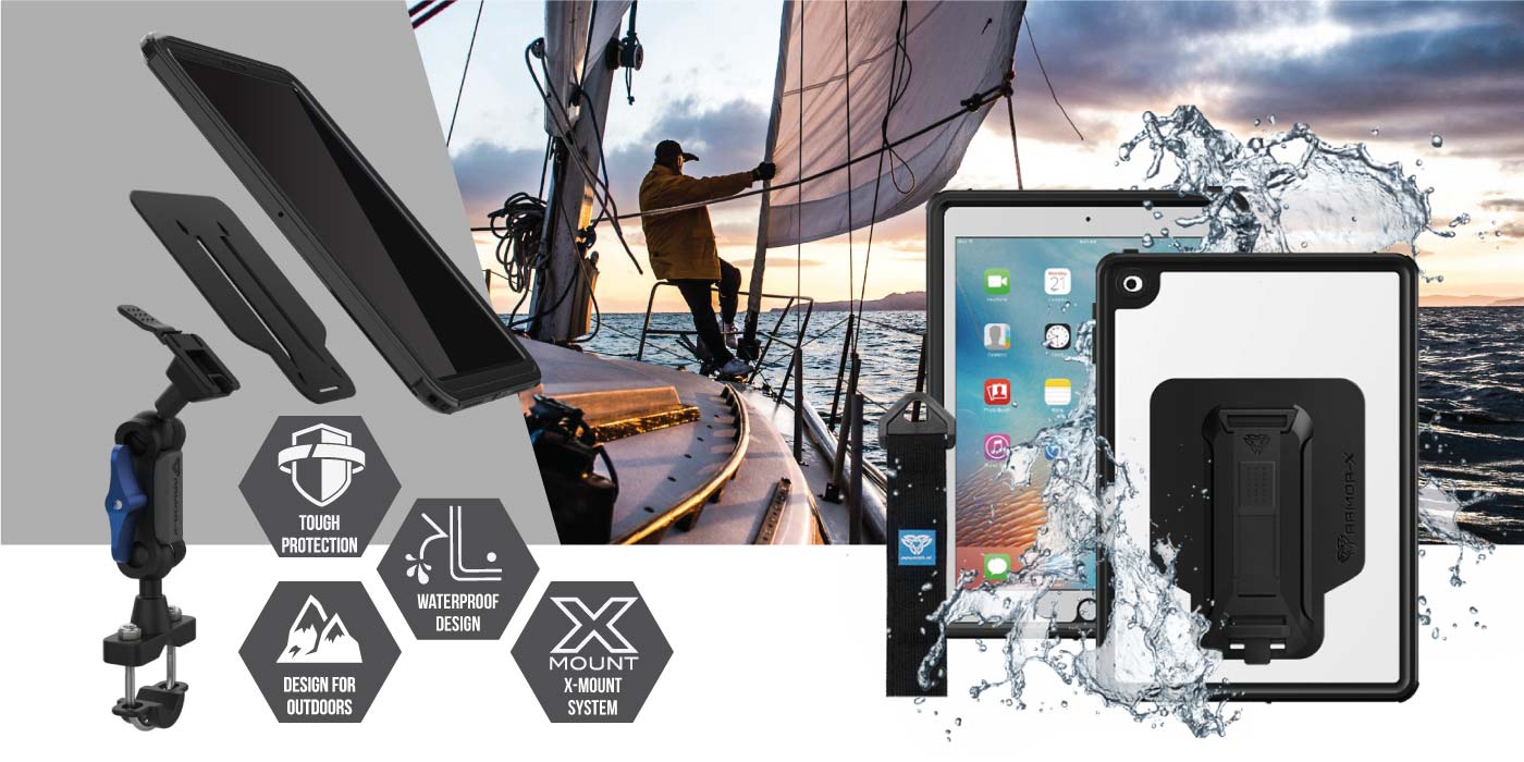 iPad 10.9 / 10.2 / iPad 9.7 Waterproof / Shockproof Case with mounting  solutions – ARMOR-X