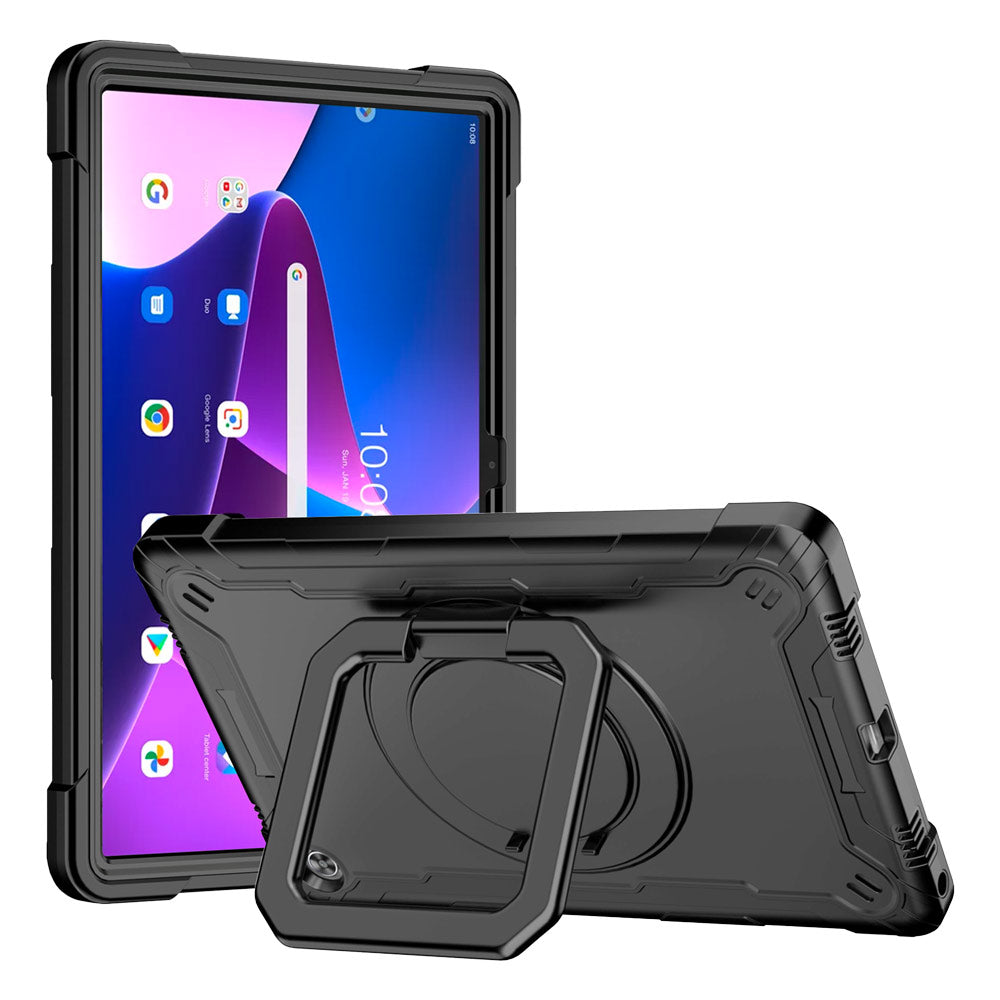 for Lenovo Tab M10 HD 2nd Gen (TB-X306X) Case, Heavy Duty Shockproof  Protective Rugged Case,with Hand Strap,Kickstand, Shoulder Strap for Smart  Tab