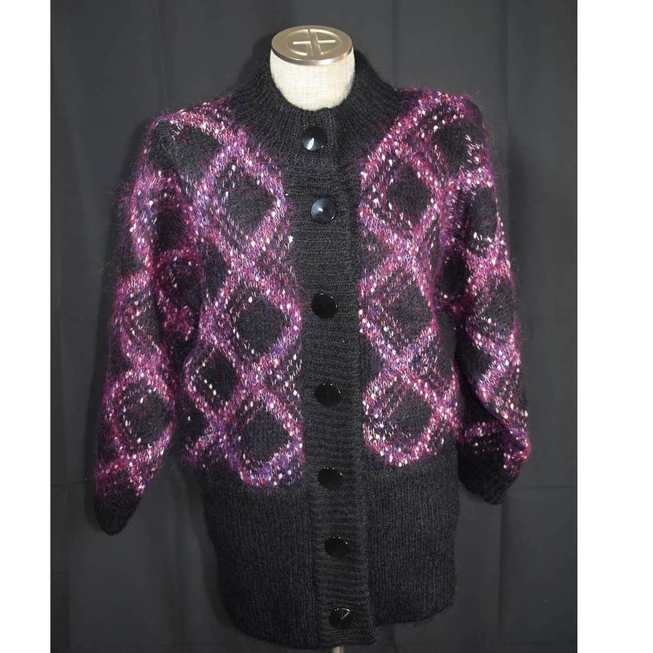 欲しいの VINTAGE SPECIALBLACK Cardigan MOHAIR - CARDIGAN Mohair