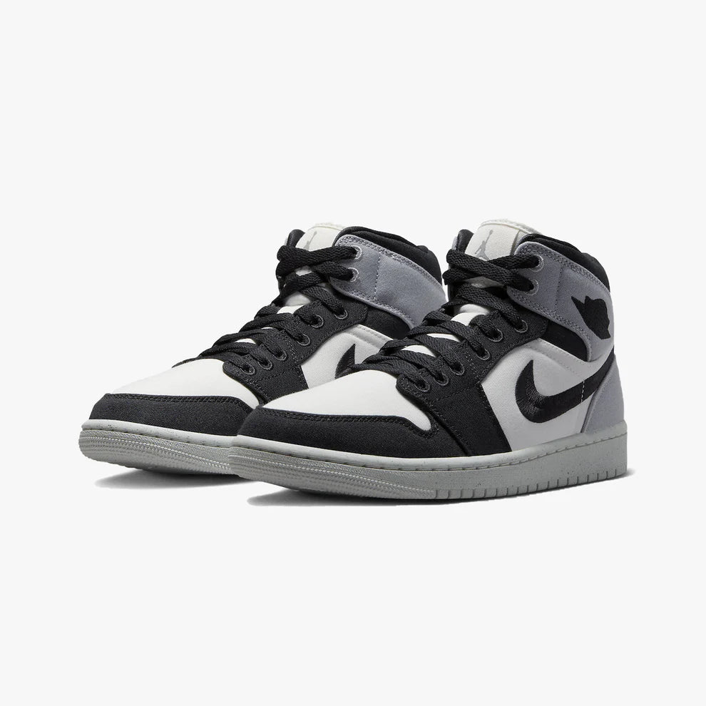 Air Jordan 1 Mid SE 'Sail/Black-LT Steel Grey' – Kicks Machine