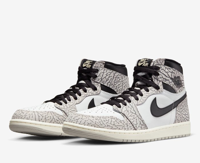 Nike Air Jordan 1 Retro High Og - white cement/tech Grey/muslin