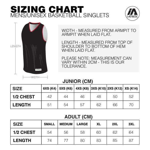 Sizing Charts – Sydney Kings Official Merchandise Store