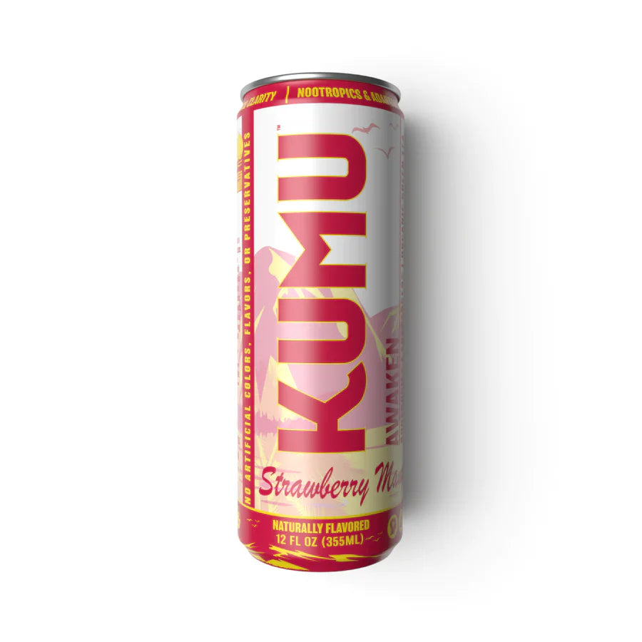 Kumu Awaken Sparkling Straw Mango, 12-Pack of 12 Fl Oz. Cans