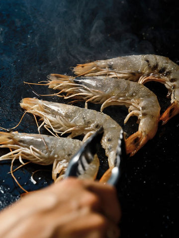 garlic shrimps a la plancha