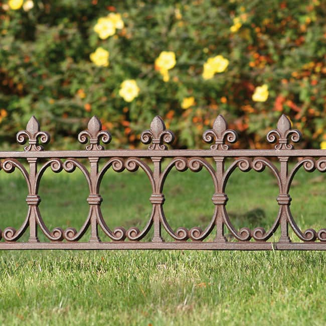 Esschert Design Finial Garden Fence, Rust, 14"H, Pack of 4-Gfit for the Garden – Best