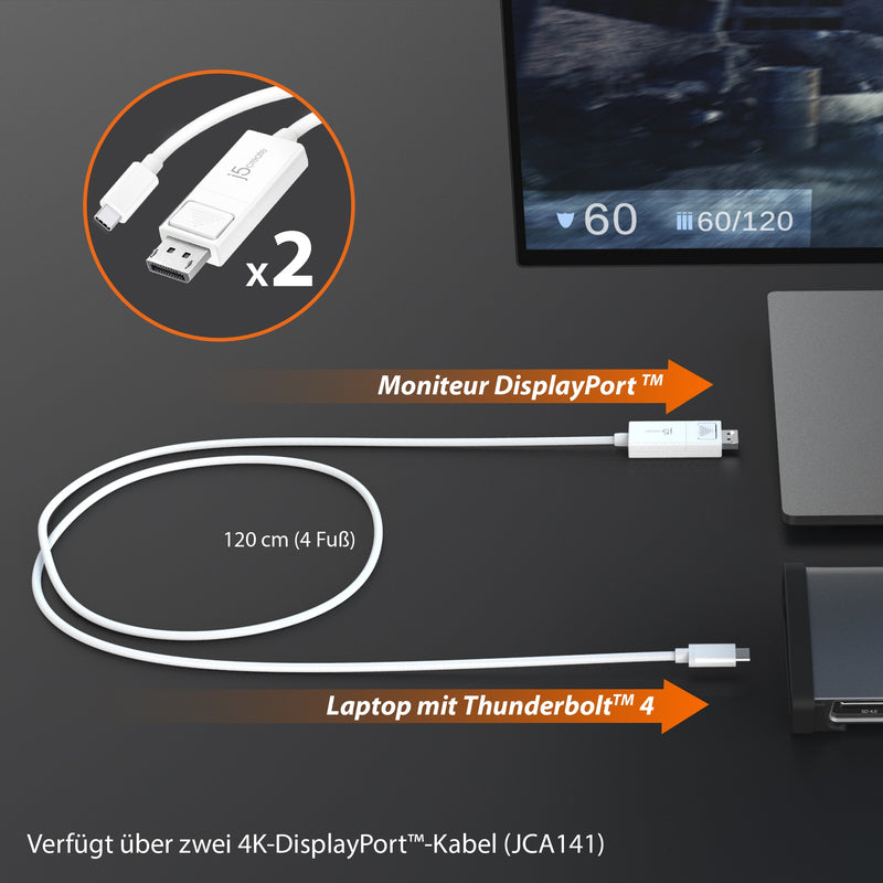 8K-Thunderbolt™ 4-Dockingstation - EU