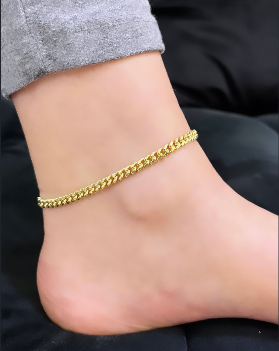 Luminosa Gold Turquoise Station Ankle Bracelet,14K - QVC.com