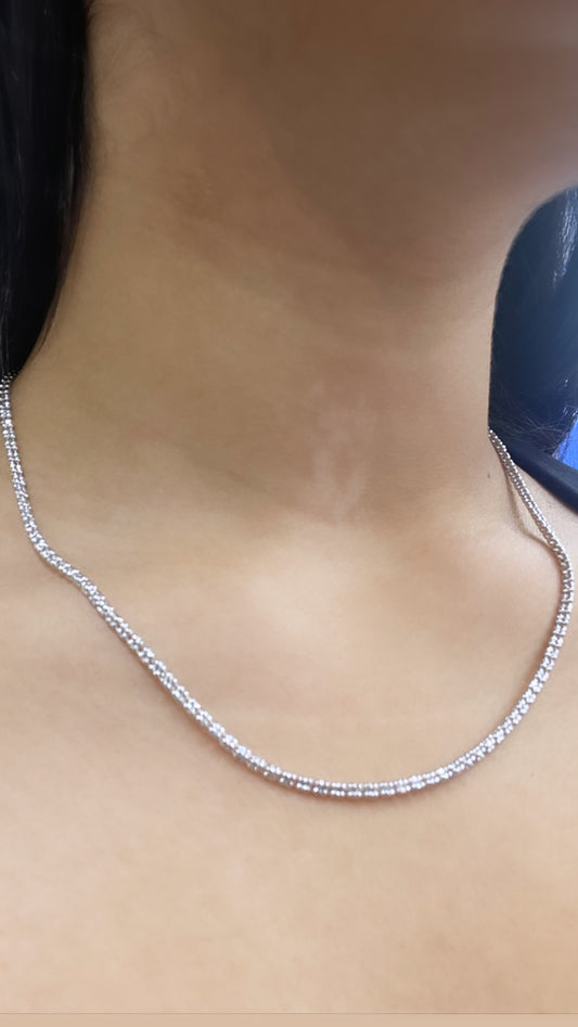 14K Moon Ice Chain \\ 4.6 mm - 24” \\ – Alex Diamond Jewelry