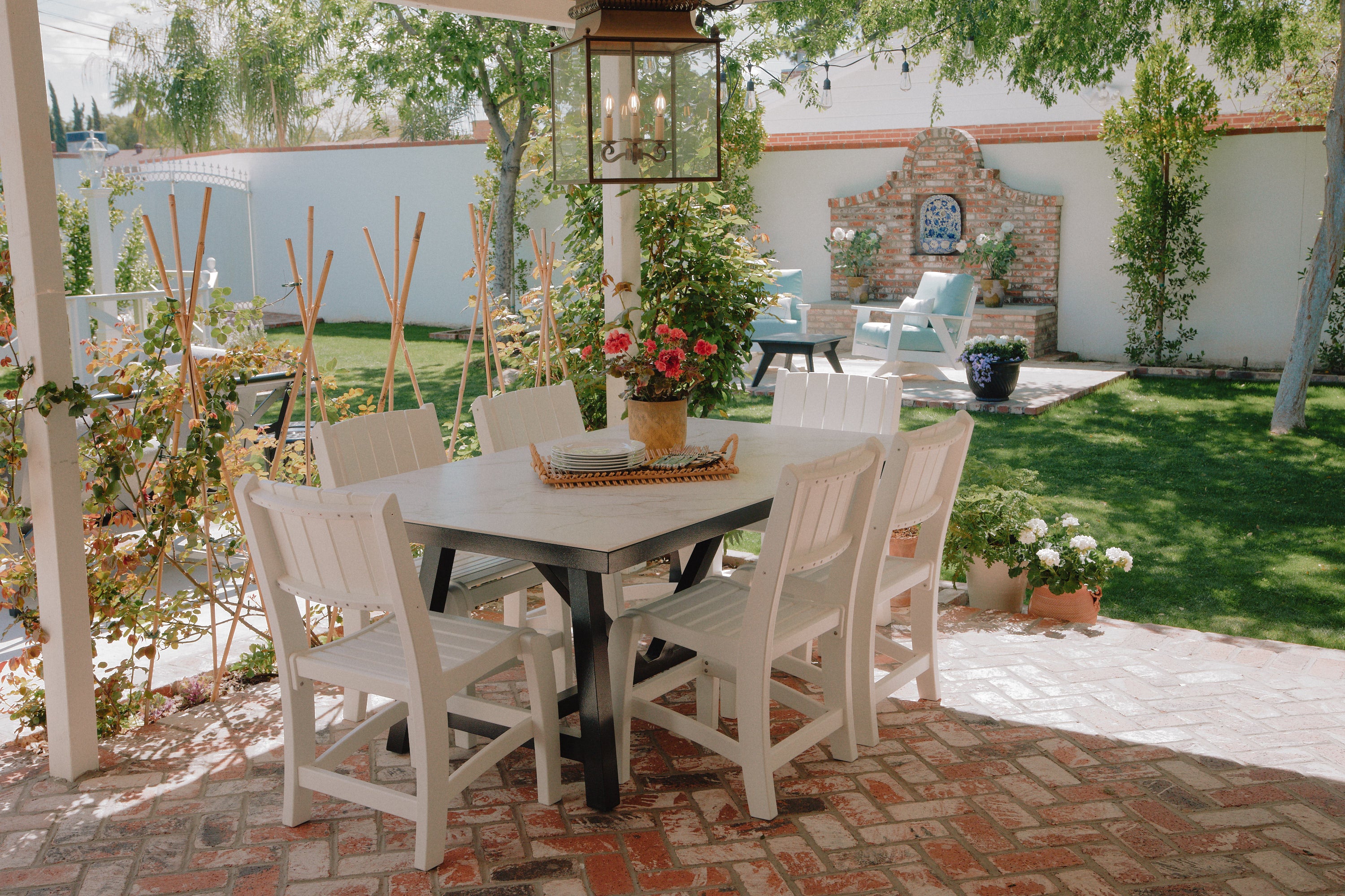 Bliss Dining Table with Asheville Chairs