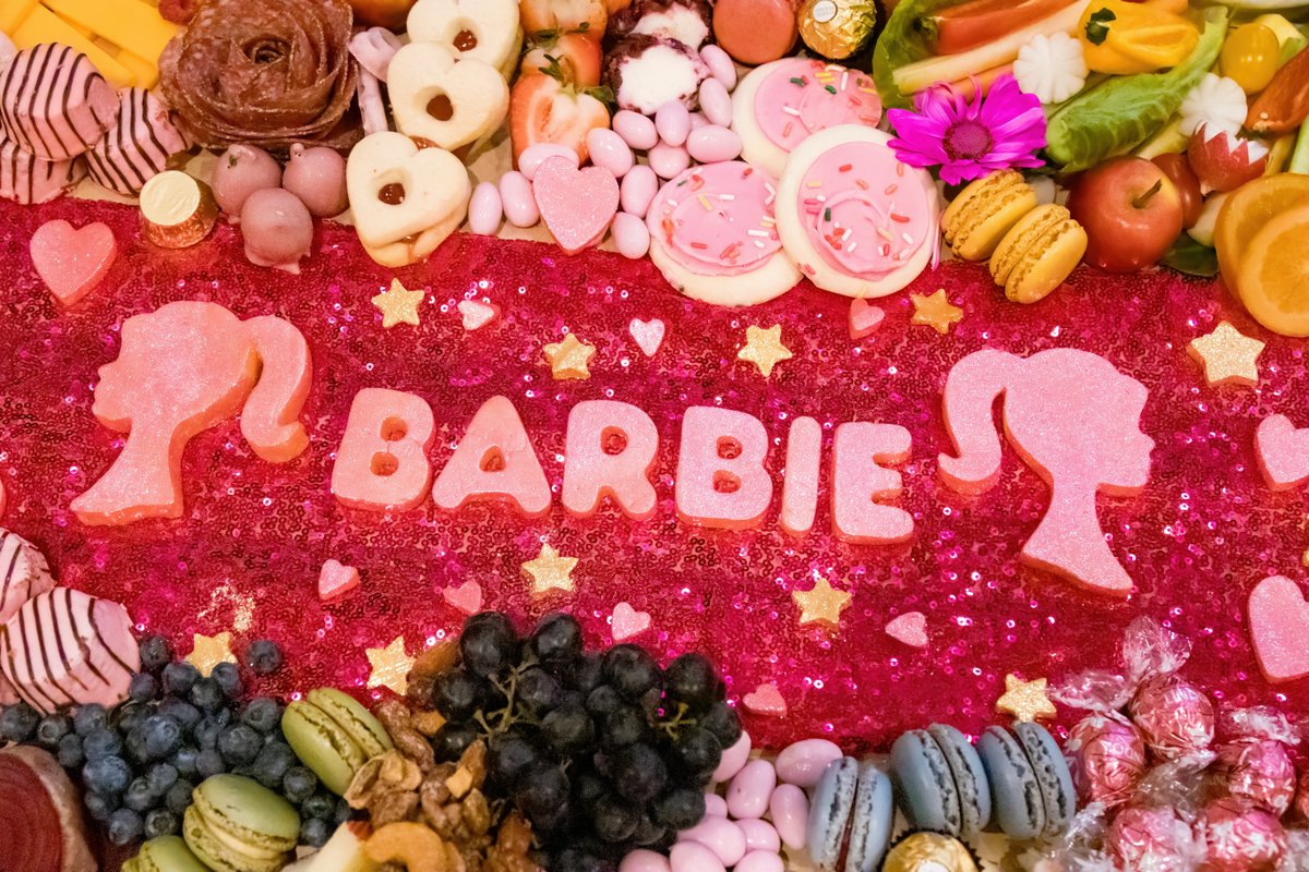Barbie Themed Charcuterie Board
