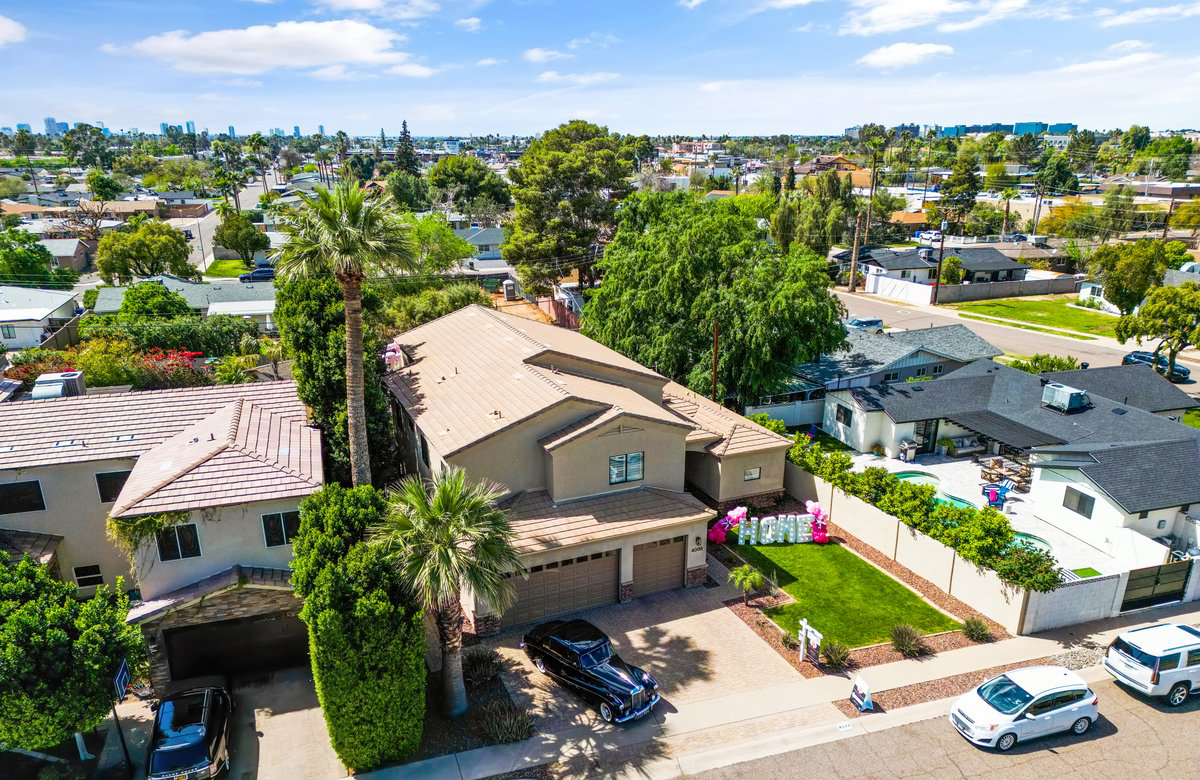 Drone Shot of Exterior of Home