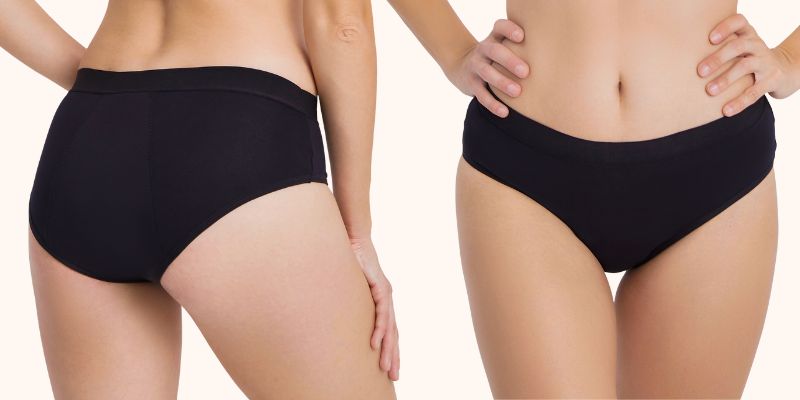 Culottes d’incontinence ultra-absorbantes noires