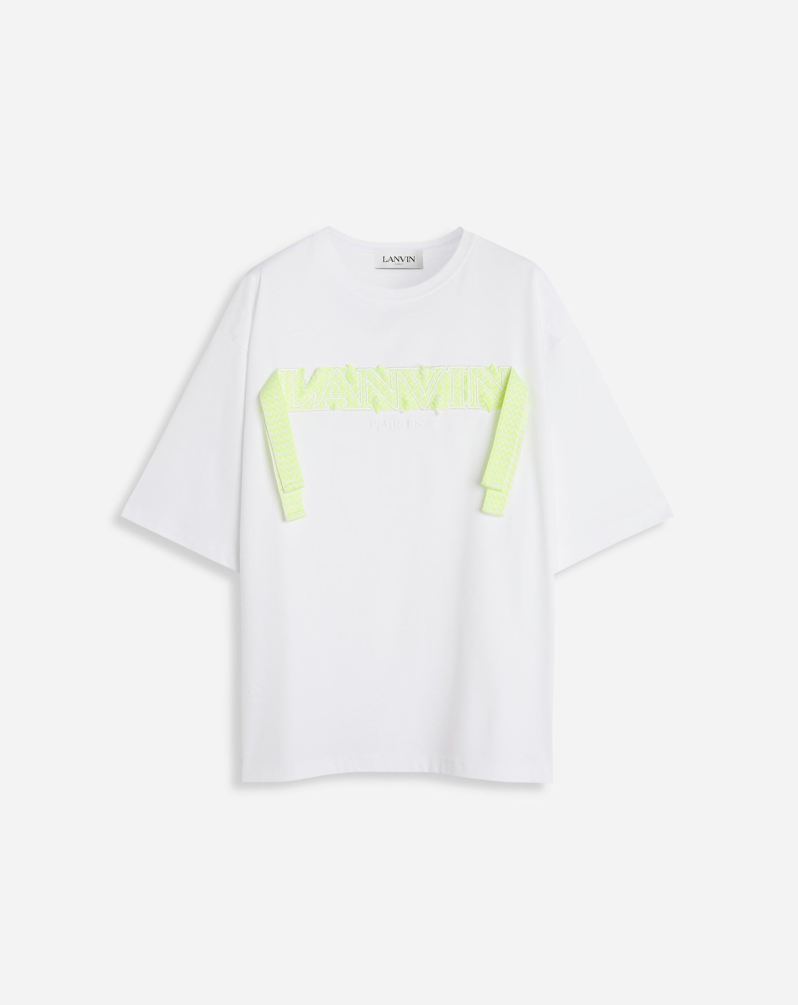 LANVIN ランバン Crazy Curb lace logo Tシャツ | www.jarussi.com.br