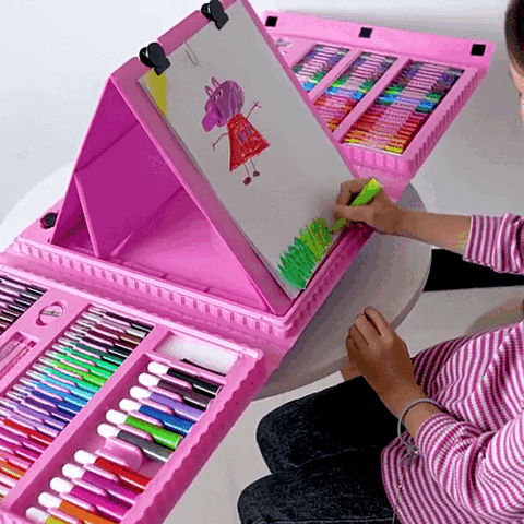 Art and Drawing Set - 208 Pieces-Discover all the talent they have – llevaloya.peru