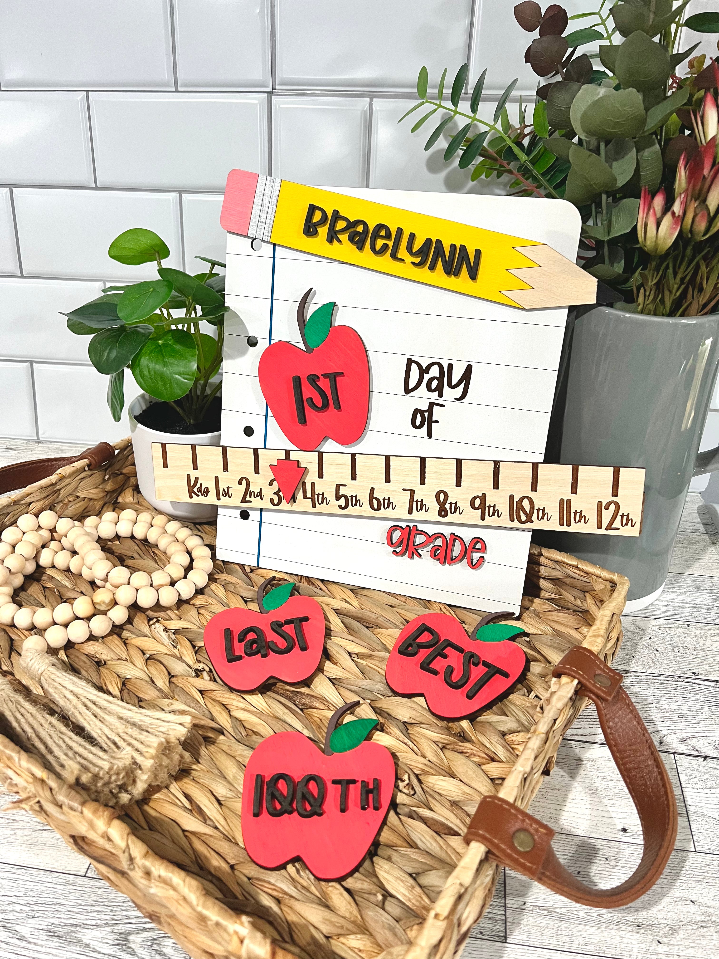 Interchangeable school sign