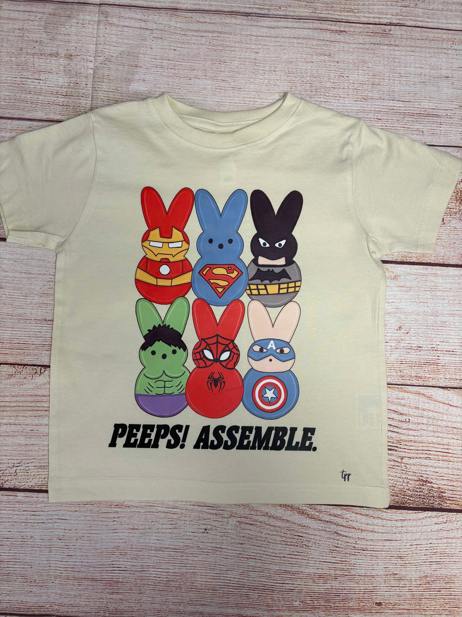 Superhero peeps t-shirt