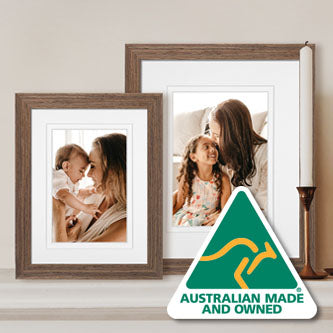 8 X 6 Multi Photo Frame Holds 4 6x8 Photos in an Oak Veneer Frame 