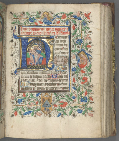 Decorated Manuscript Book Pages from the Renaissance Period