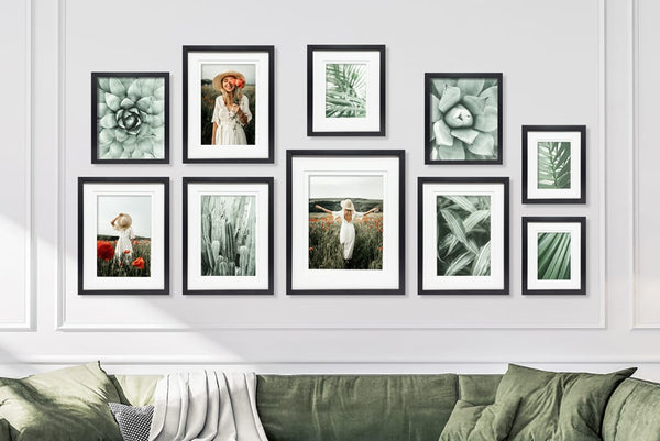 Gallery Photo Wall Black Frame Set