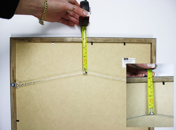 Measuring the Hanging Distance on the Back Of Your Picture Frame